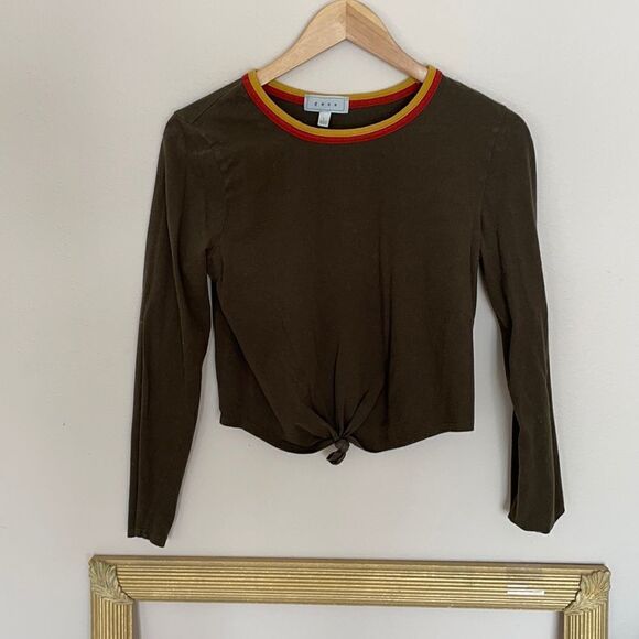 Womens Gaze Long Sleeve Shirt Green Size L - Picture 1 of 3